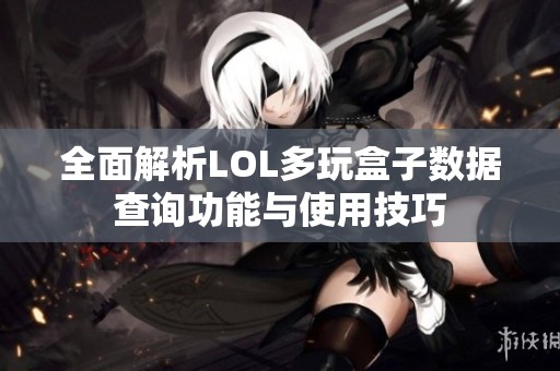 全面解析LOL多玩盒子数据查询功能与使用技巧