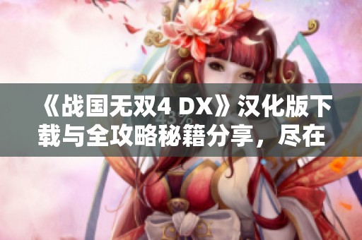 《战国无双4 DX》汉化版下载与全攻略秘籍分享，尽在3DM论坛