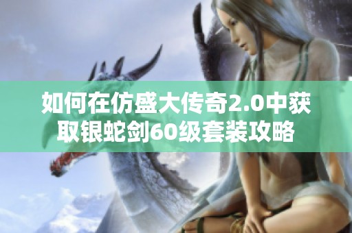 如何在仿盛大传奇2.0中获取银蛇剑60级套装攻略