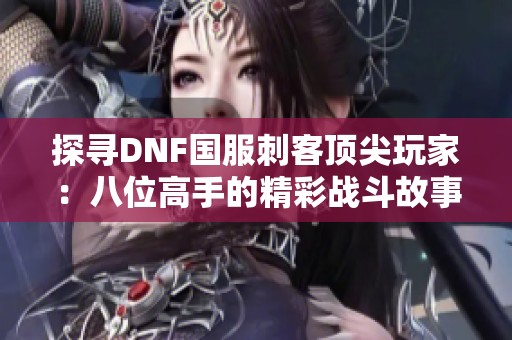 探寻DNF国服刺客顶尖玩家：八位高手的精彩战斗故事