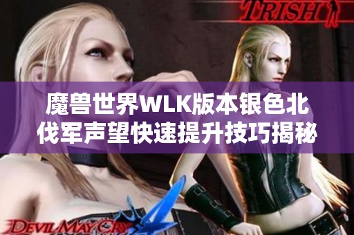 魔兽世界WLK版本银色北伐军声望快速提升技巧揭秘