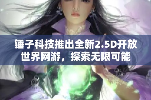 锤子科技推出全新2.5D开放世界网游，探索无限可能