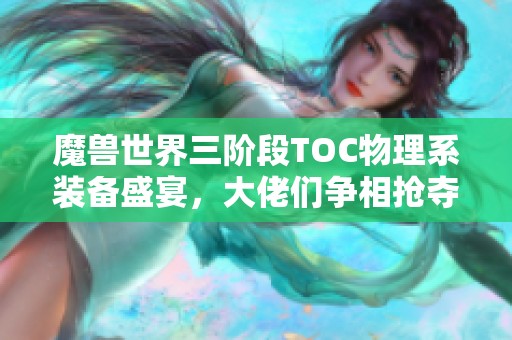 魔兽世界三阶段TOC物理系装备盛宴，大佬们争相抢夺解析