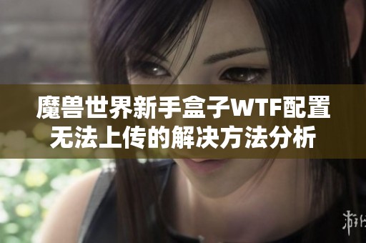 魔兽世界新手盒子WTF配置无法上传的解决方法分析