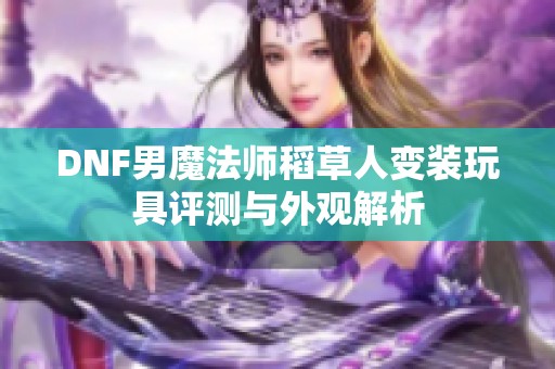 DNF男魔法师稻草人变装玩具评测与外观解析