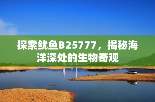 探索鱿鱼B25777，揭秘海洋深处的生物奇观