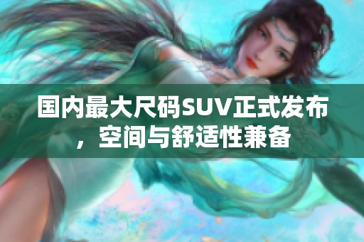 国内最大尺码SUV正式发布，空间与舒适性兼备