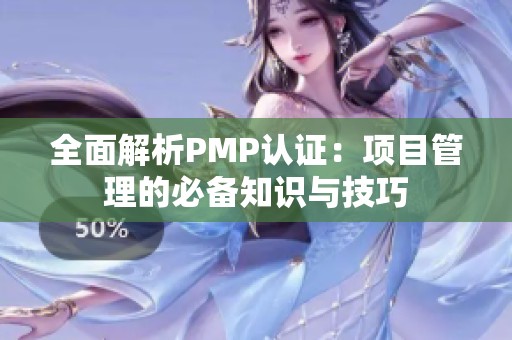 全面解析PMP认证：项目管理的必备知识与技巧