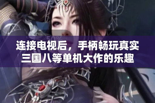 连接电视后，手柄畅玩真实三国八等单机大作的乐趣