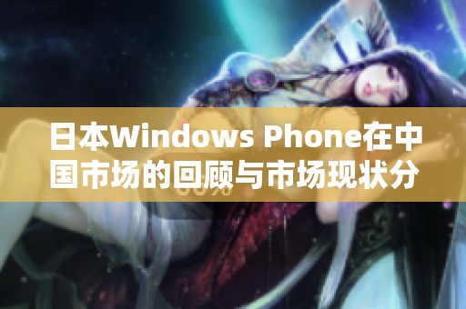 日本Windows Phone在中国市场的回顾与市场现状分析