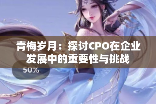 青梅岁月：探讨CPO在企业发展中的重要性与挑战