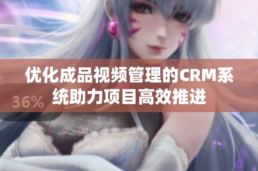 优化成品视频管理的CRM系统助力项目高效推进