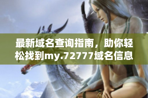 最新域名查询指南，助你轻松找到my.72777域名信息