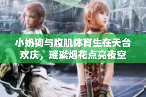 小奶狗与腹肌体育生在天台欢庆，璀璨烟花点亮夜空