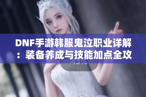 DNF手游韩服鬼泣职业详解：装备养成与技能加点全攻略